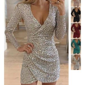 HOST PICK🥳 NWOT- LizzyDress White & Silver Dress.